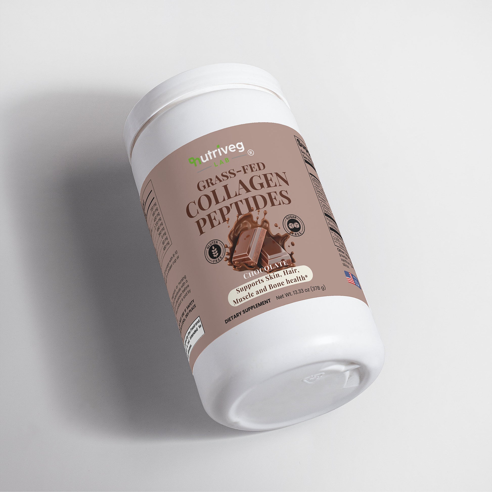 Grass-Fed Collagen Peptide Powder – Chocolate Flavor