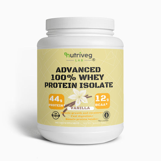 Advanced 100% Whey Protein Isolate – Vanilla Flavor