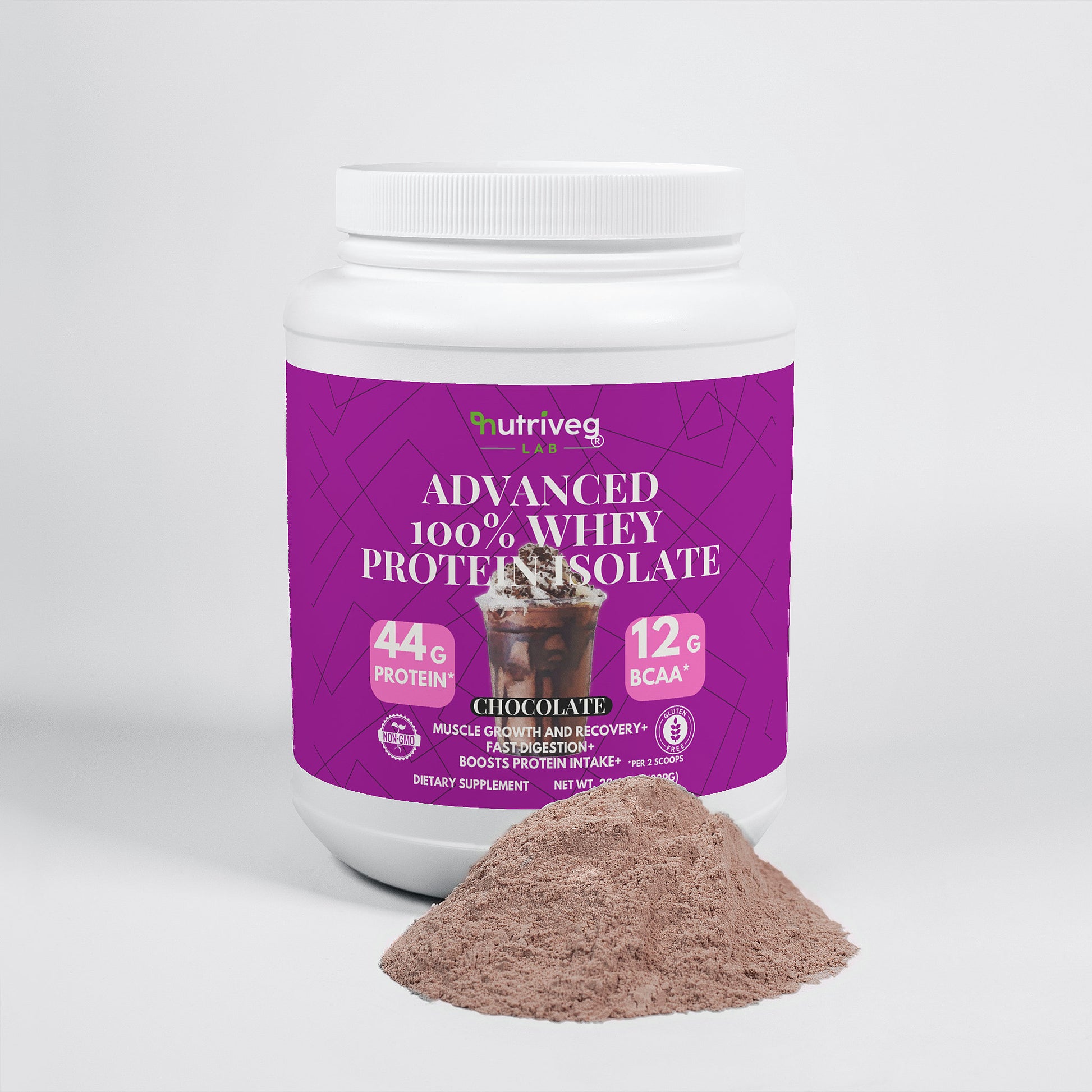 Advanced 100% Whey Protein Isolate – Chocolate Flavor