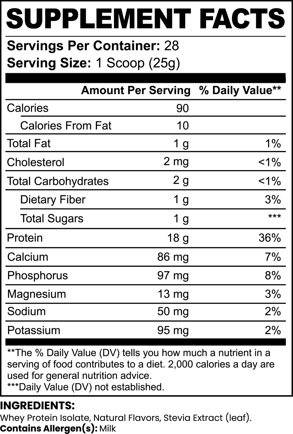 Advanced 100% Whey Protein Isolate – Chocolate Flavor