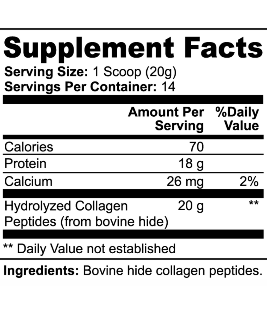 Collagen Peptides - Grass-Fed - Hydrolyzed